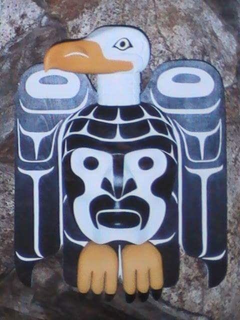 Eagle carving