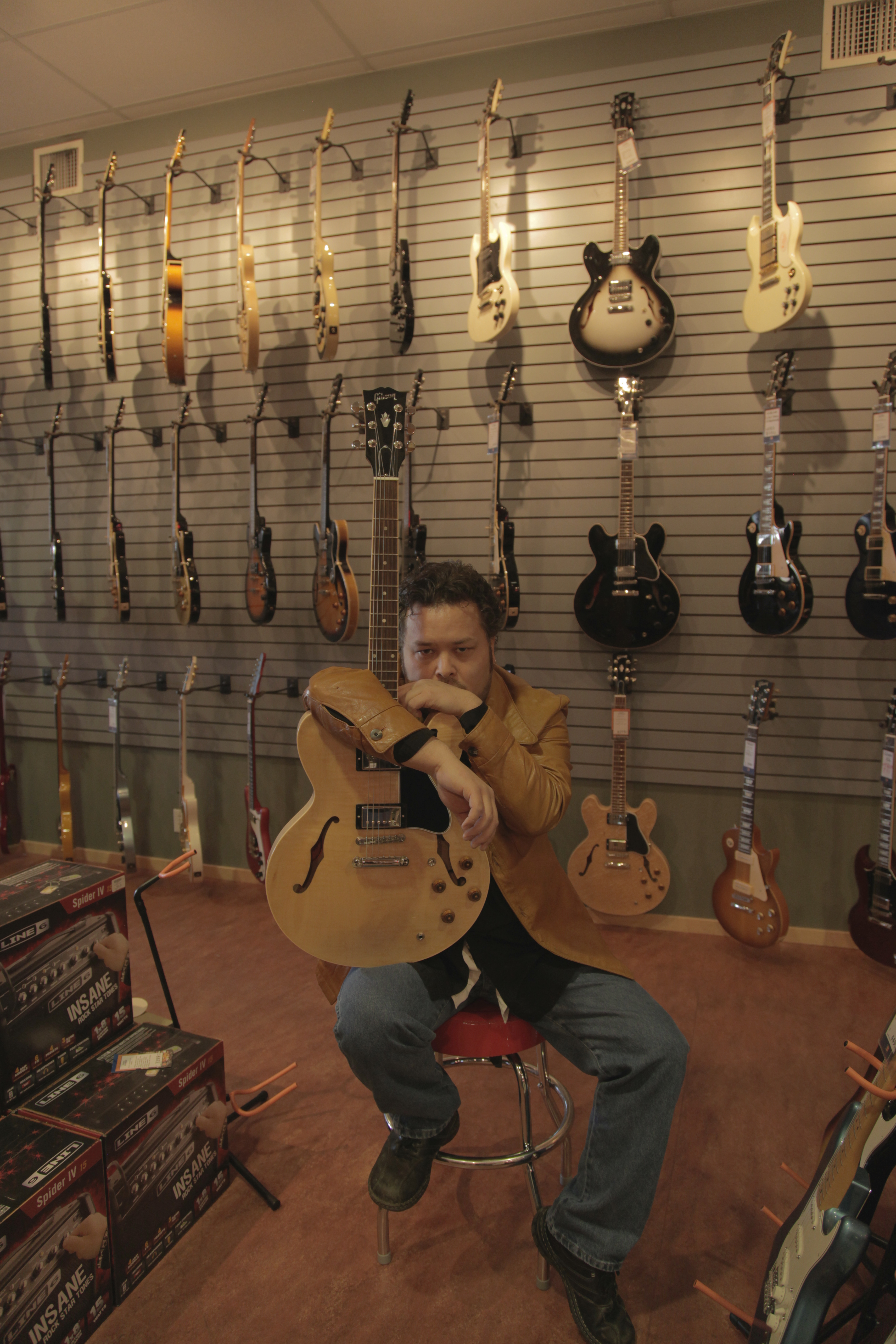 Gary Peterson with a guitar