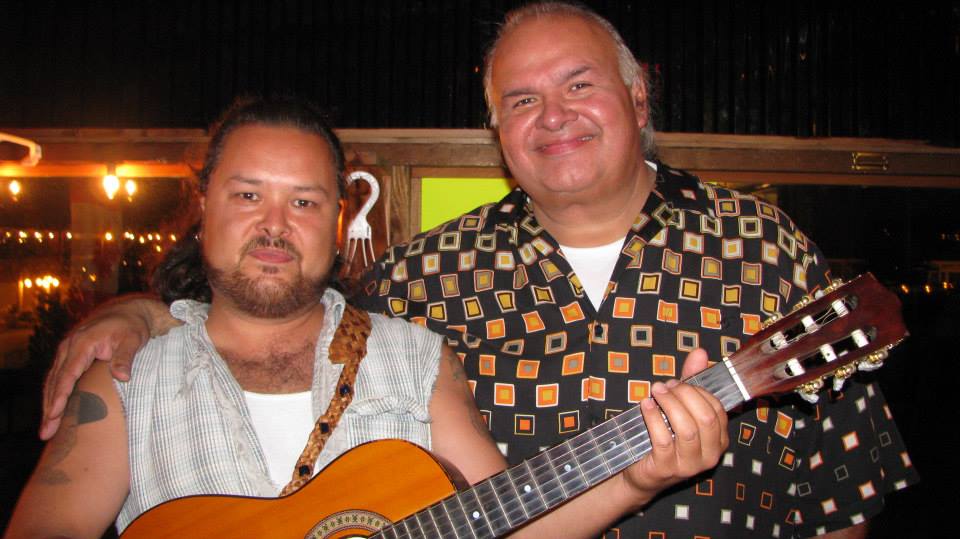 Gary Peterson and Gary Farmer in Alert Bay